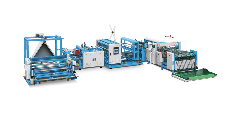 Chinese Medicine Non Woven Bag Making Machine With Online Sewing